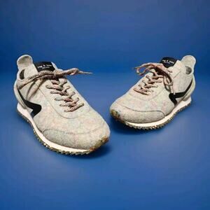 Rag And Bone Shoes Retro Runner Sneakers Size 38 US 8 Multi Color Melange Felt